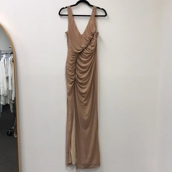 Michael Costello x REVOLVE Misha Maxi Dress in Nude - Picture 5 of 6